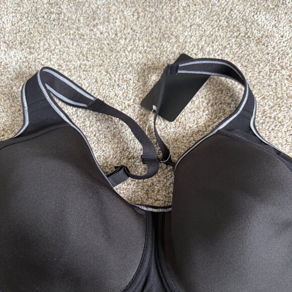 Syrokan Black and White Sports Bra Size 36F NWT - Picture 4 of 9